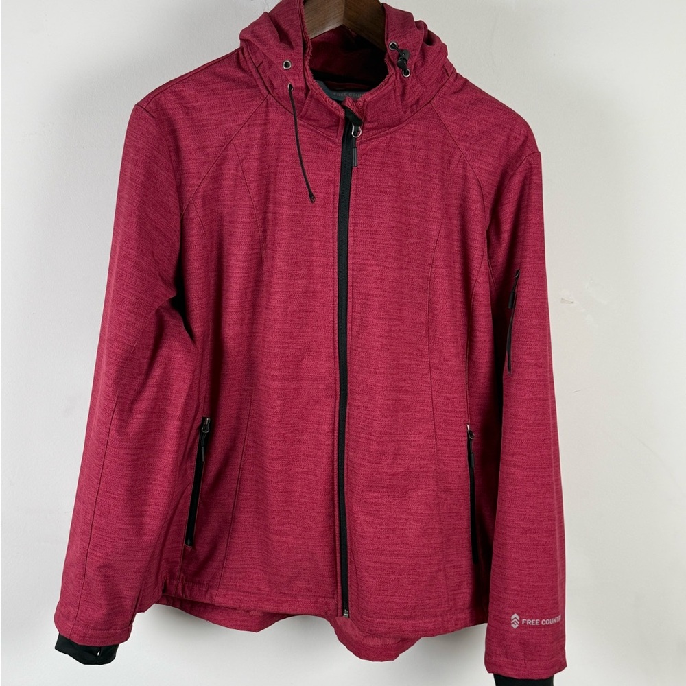 Free Country Women’s Super Softshell Jacket - Pink Heather - Size XL